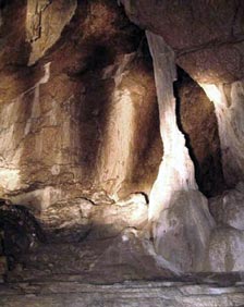 A living room in caves of Lombrives, where once the Cathars hid