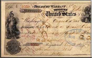 The check of $7.2 million for the lease of Russian America  Alaska, issued August 1, 1868